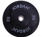 JORDAN HG BLACK RUBBER BUMPER PLATES - 150kg Set - Best Gym Equipment