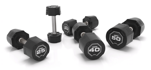 Escape Fitness 32-40kg Urethane Dumbbell Set and 5 pair rack - Best Gym Equipment