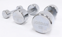 Jordan 2-12kg Chrome Dumbbells Set (6 Pairs) - Best Gym Equipment