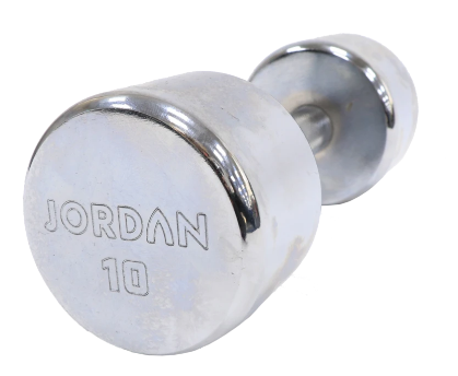 Jordan 2-12kg Chrome Dumbbells Set (6 Pairs) - Best Gym Equipment