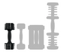 Stairmaster Twistlock Adjustable Dumbbells - 2-20kg - Best Gym Equipment