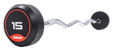 Jordan Classic Rubber Barbells - Curl Bars - Best Gym Equipment