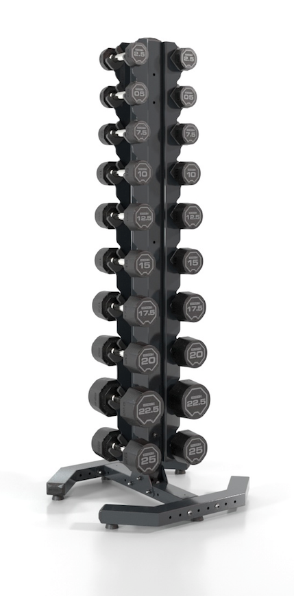 Escape 2.5-25kg SBX Dumbbell Set with Upright Rack - Best Gym Equipment