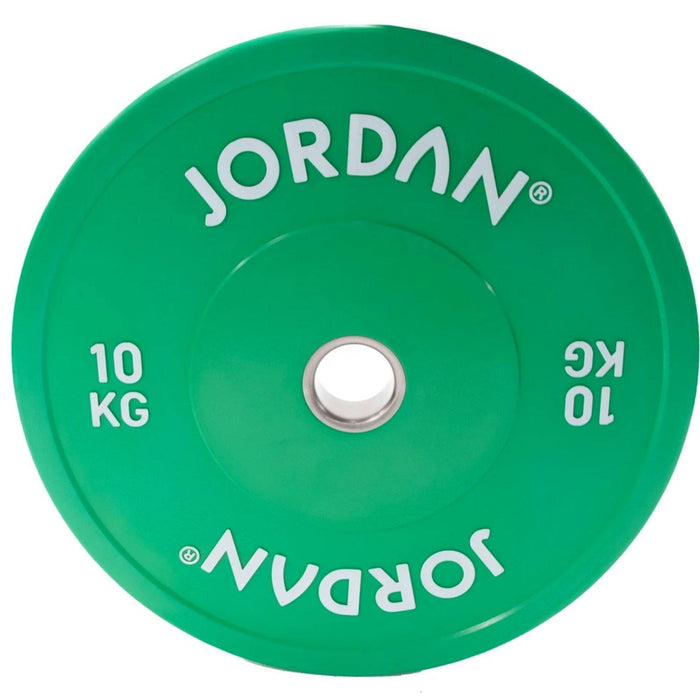Jordan HG Coloured Rubber Bumper Plates set - 150kg - Best Gym Equipment