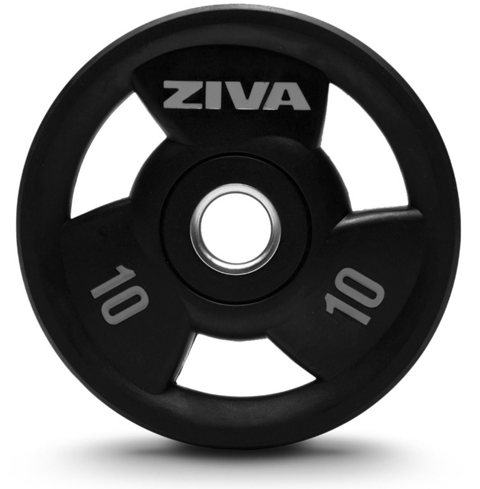ZIVA SL VIRGIN RUBBER OLYMPIC GRIP DISC - 200kg Set - Best Gym Equipment