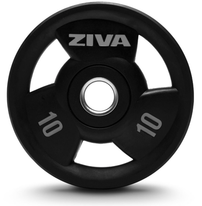 ZIVA SL VIRGIN RUBBER OLYMPIC GRIP DISC - 400kg Set - Best Gym Equipment