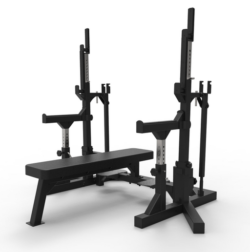 Primal Strength Commercial Combo IPF Bench Matte Black - Best Gym Equipment