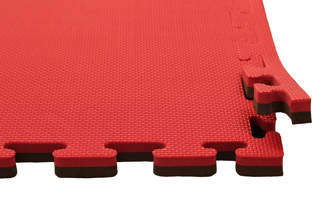 Promat Red/Black 30mm Jigsaw Mats – Standard Finish - Best Gym Equipment