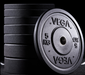 VEGA Fitness ECO Rubber Crumb Olympic Bumper Plates - 200kg Set - Best Gym Equipment