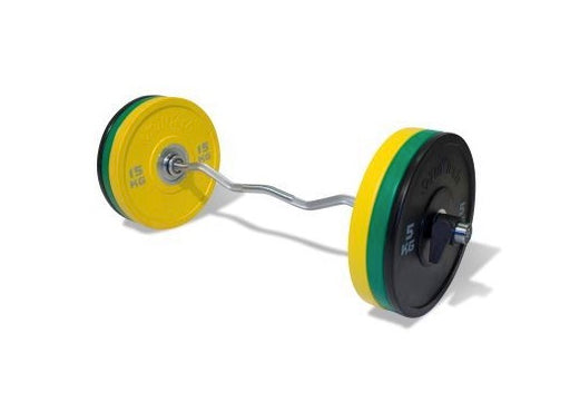 Physical Company PU Competition Bumper Plate Barbell Set - 68kg