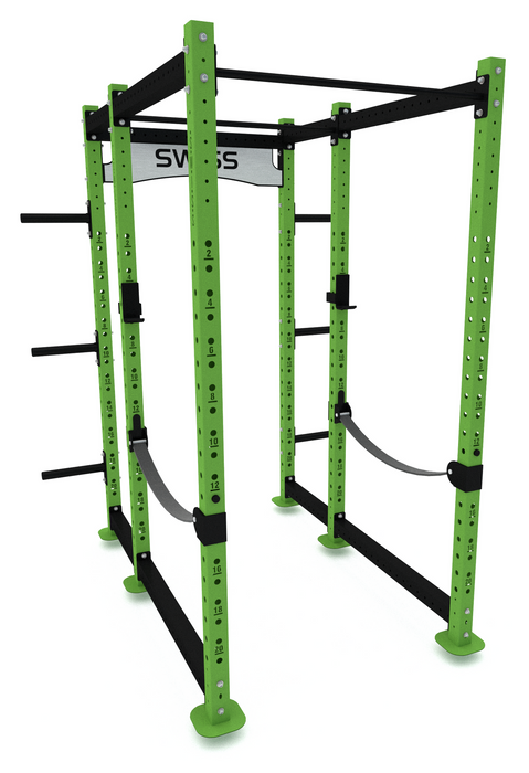 Swiss Barbell Power Rack with Plate Storage