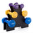 York Fitness Vinyl Dipped Dumbbell 12 KG Set with Stand