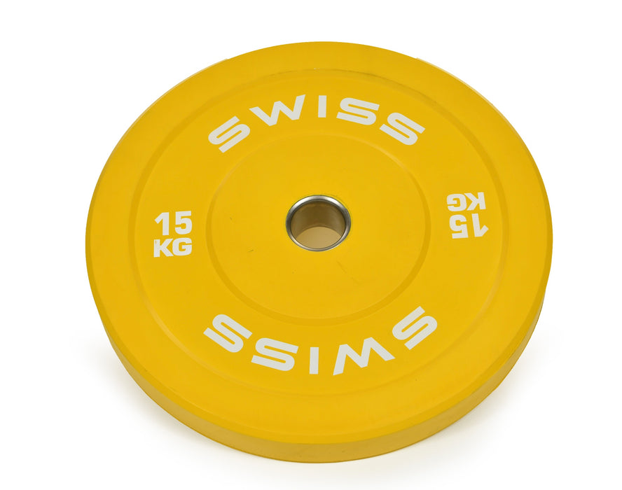 Swiss Barbell Olympic Coloured Rubber Bumper Disc Set - 150kg