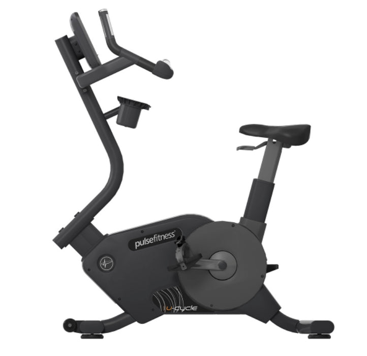 Refurbished Pulse Fitness U-Cycle 240G – Upright Cycle with 7" Cardio Console