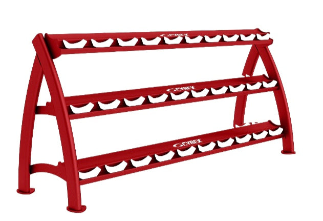 cybex dumbbell rack Cybex Three Tier Dumbbell Rack (Holds 15 Pairs) — Best Gym Equipment