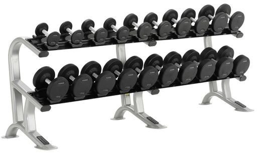 York Pro-Style Dumbbell Set 2.5kg - 25kg & 10 Pair Rack - Best Gym Equipment