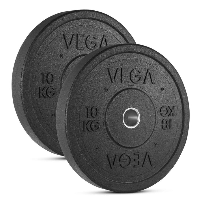 VEGA Fitness ECO Rubber Crumb Olympic Bumper Plates - 100kg Set - Best Gym Equipment