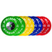 PRIMAL STRENGTH COMPETITION COLOUR BUMPER Plate Set - 90kg - Best Gym Equipment