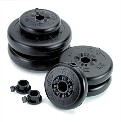 York Black Vinyl Aerobic Weight Plate Set Best Gym Equipment