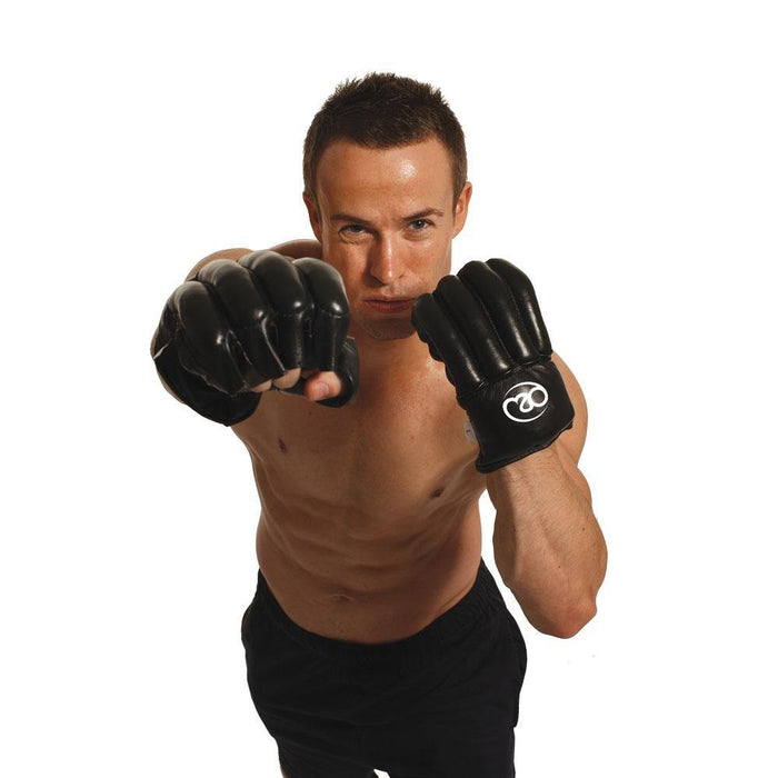 Boxing Mad Leather Fingerless Bag Glove - Pair