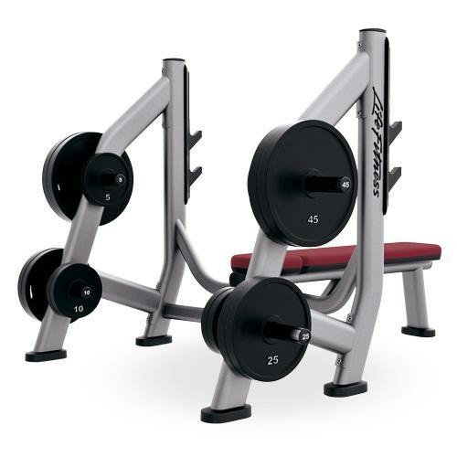 Life Fitness Signature Series Olympic Bench Weight Storage  (Storage Only) - Best Gym Equipment