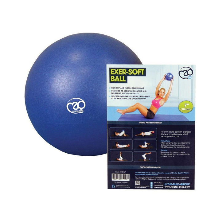 Fitness Mad 7'' Exer-Soft Ball - Blue