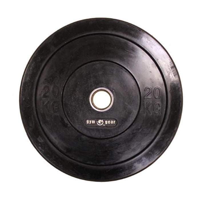 GymGear Black Rubber Bumper Olympic Plates - Best Gym Equipment