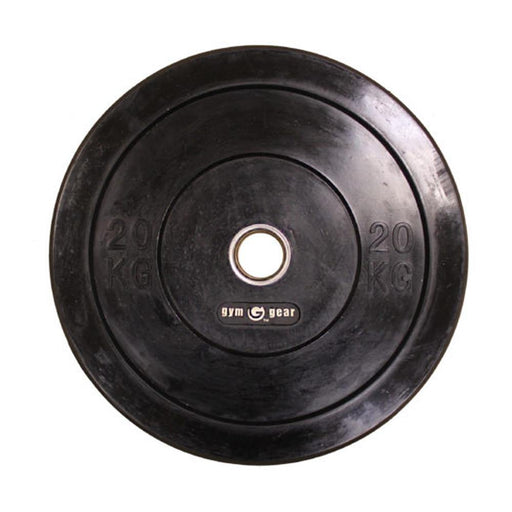 GymGear Black Rubber Bumper Olympic Plates