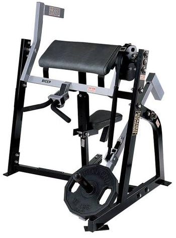 Hammer Strength Seated Bicep Plate Loaded