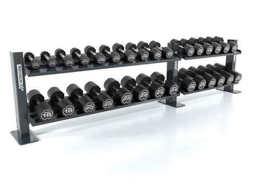 Escape 2-30kg Nucleus Urethane Dumbbell Set with Octagon Rack - Best Gym Equipment