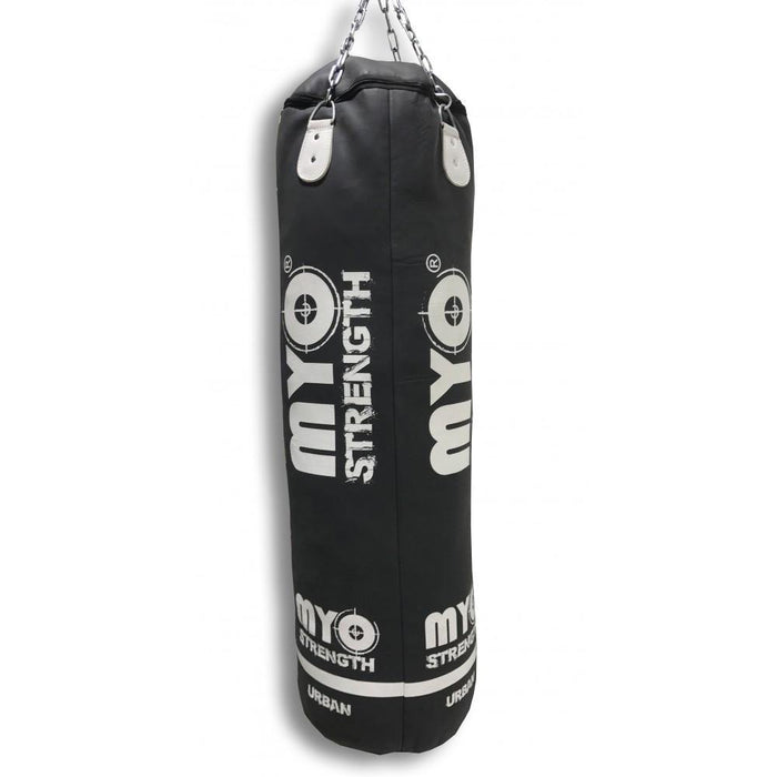 MYO strength Punch Bag - Heavy Duty Straight 5ft - Leather (Urban)