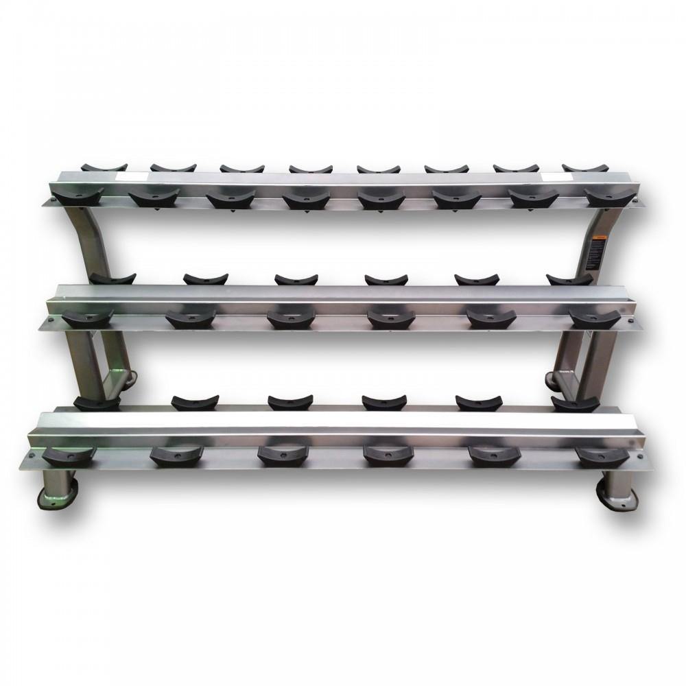 MYO Strength Dumbbell Rack - 10 Pair 3 Tier with Stirrups — Best Gym ...