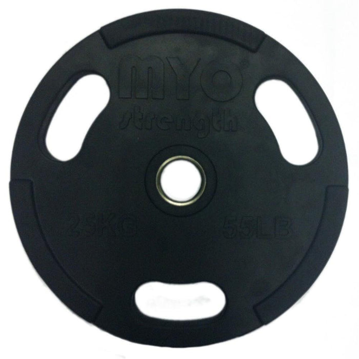 MYO Strength Olympic Disc Rubber Coated Black