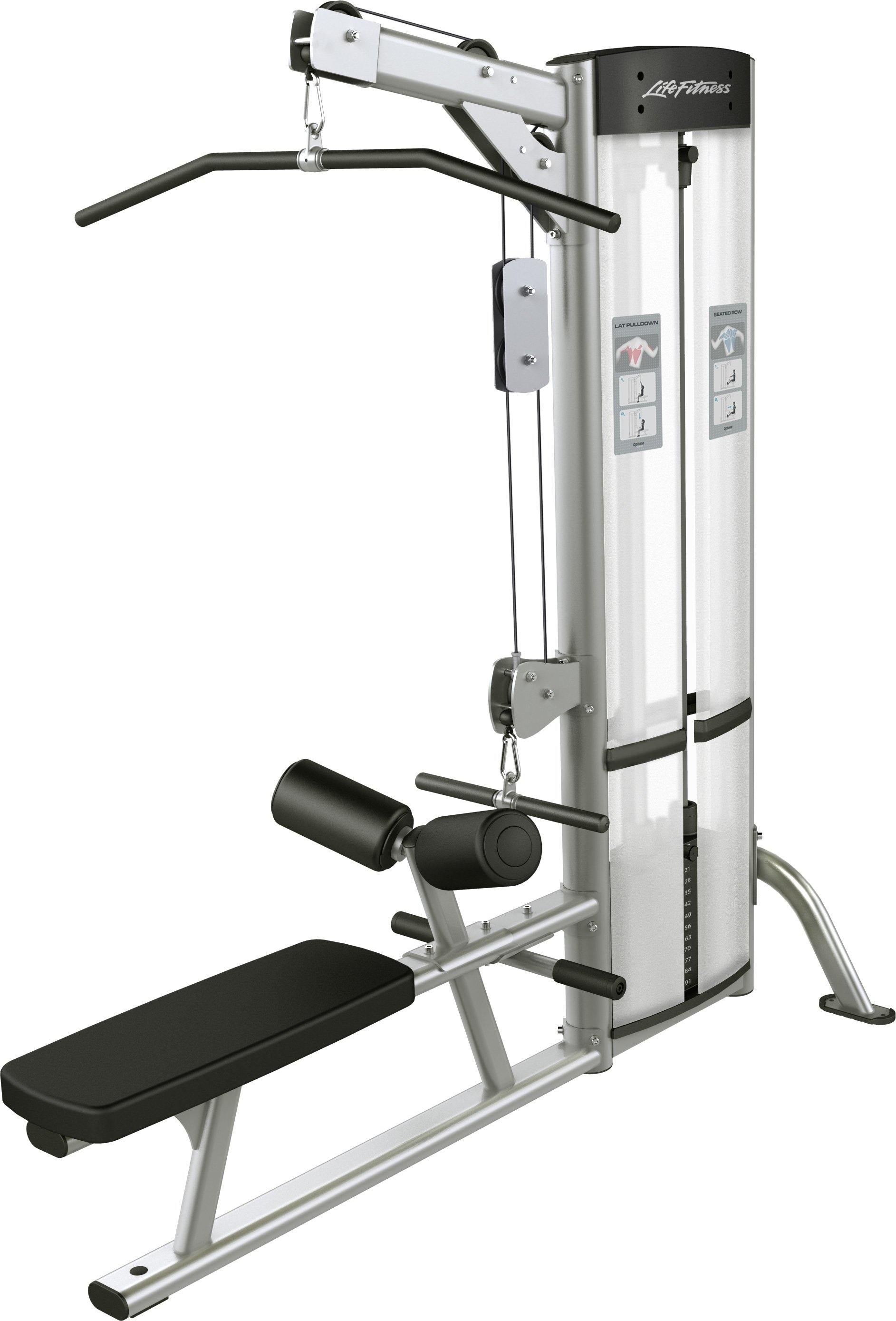 LAT Machine With High And Low Pulley Station, LAT Pull Down And Row