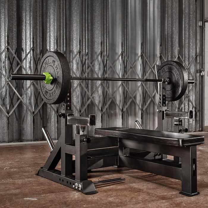 Primal Pro Series Adjustable Olympic Bench With Spotter & Platform