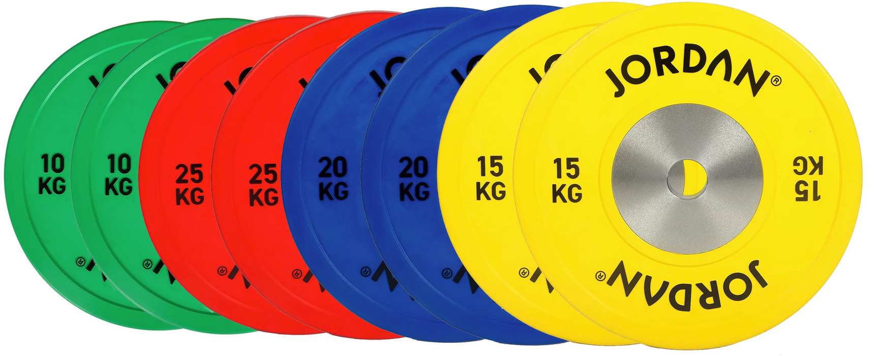 Jordan Calibrated Colour Rubber Competition Plate - Best Gym Equipment