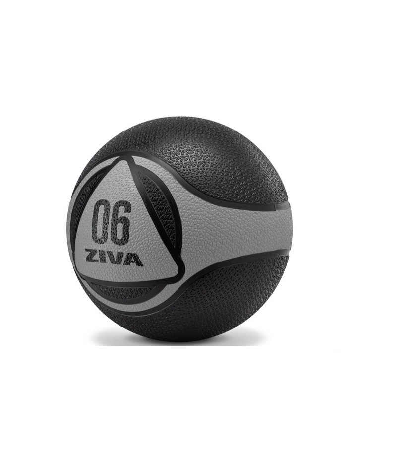 Palla Medicina Ziva Dual Grip 5 Kg – Con Doppia Presa, Per Allenamento Funzionale, Unisex